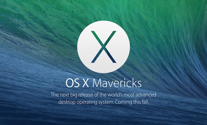 GM-версия Mac OS X 10.9 Mavericks от Apple