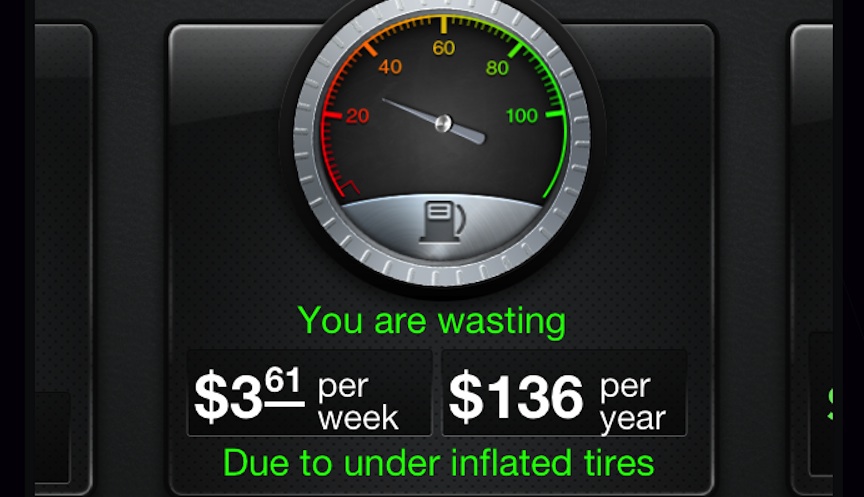 Это приложение позволяет проверять давление в шинах автомобиля с помощью iPhone
