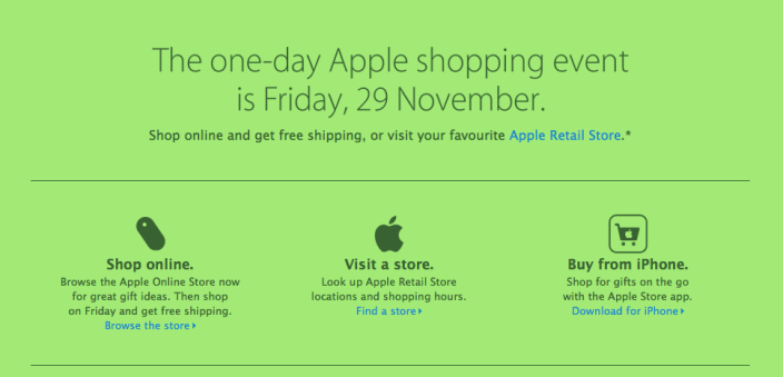 В Черную Пятницу Apple, вероятно, будет предлагать подарочные карты 