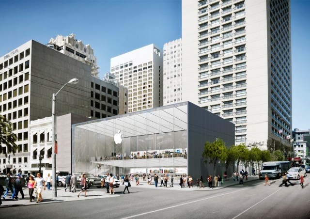 Apple представила обновленный макет будущего магазина в центре Сан-Франциско