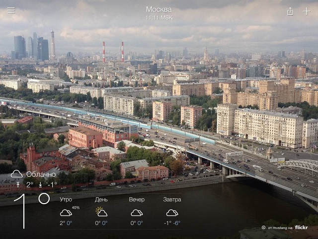 Красивое приложение Yahoo! Погода теперь доступно для iPad