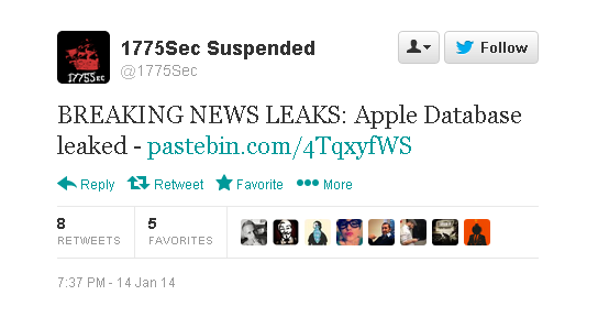 После взлома базы данных Apple в сеть попали тысячи Apple ID