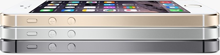 iphone 5s в сером золотом и серый космос корпусах