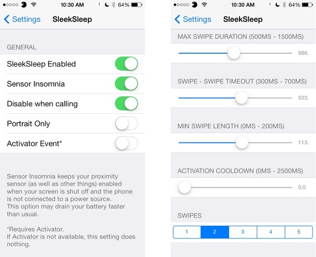 Управляйте iPhone без прикосновений с помощью твика SleekSleep