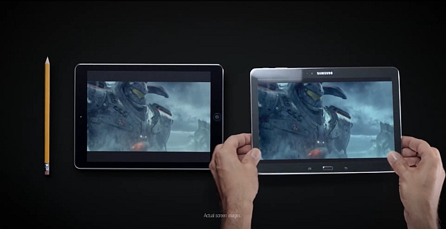Samsung сравнивает свои устройства с iPad Air и iPhone 5S в новых рекламных роликах