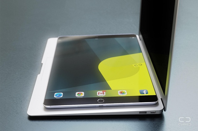 Концепт iPad Pro с 12,9-дюймовым 4K-дисплеем от Curved
