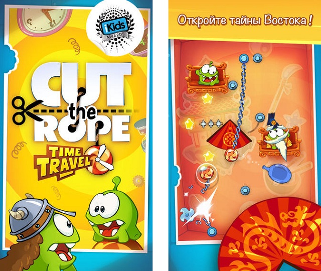 Cut The Rope: Time Travel обновилась новыми уровнями