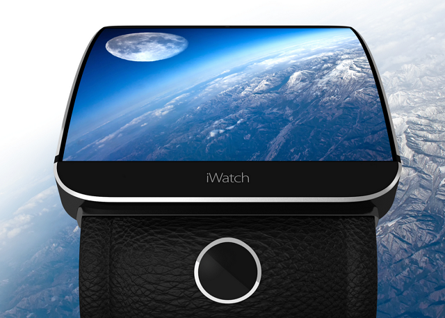 Концепт iWatch с изогнутым дисплеем