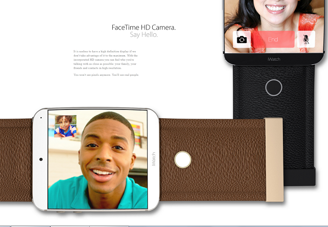 Концепт iWatch с изогнутым дисплеем