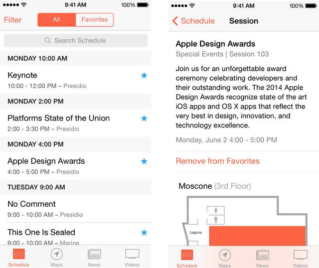 Наблюдайте за конференцией WWDC 2014 из официального приложения от Apple