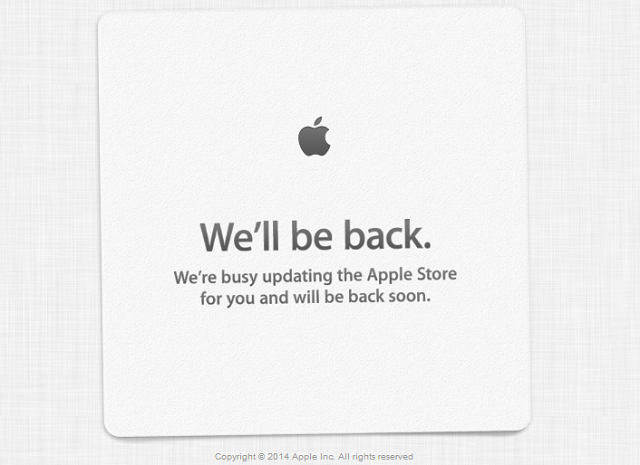 Сайт Apple Store находится на техническом обслуживании — слухи говорят о появлении новых iMac