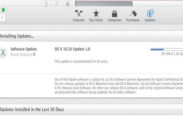 Вышло первое обновление для OS X 10.10 Yosemite