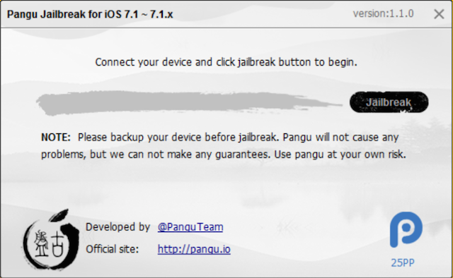 Средство для джейлбрейка iOS 7.1-7.1.x Pangu обновилось до версии 1.1.