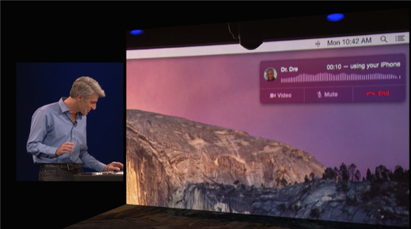 С Mac под управлением OS X Yosemite можно звонить и писать текстовые сообщения