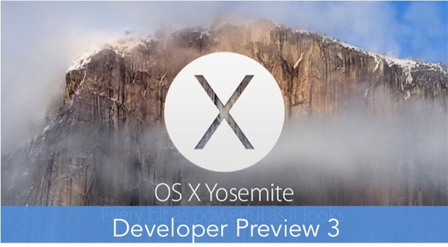 Вышла OS X 10.10 Yosemite Developer Preview 3