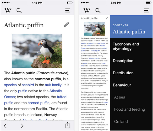 Официальное приложение «Википедии» получило крупное обновление