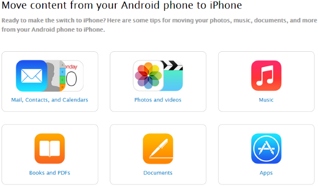 На сайте Apple появилась официальная инструкция по переходу с Android-устройств на iPhone