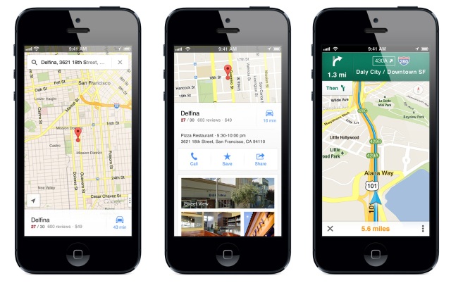 В новой версии Google Maps появилась поддержка iOS 8