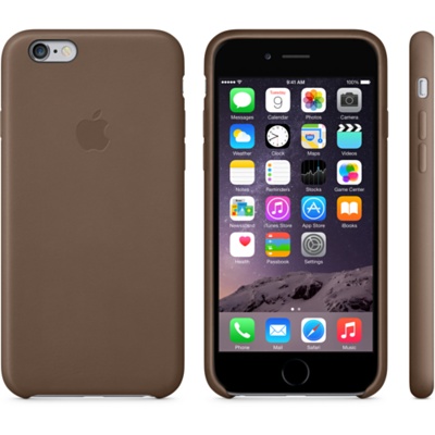 Шоколадный кожаный чехол для iPhone 6 и iPhone 6 Plus