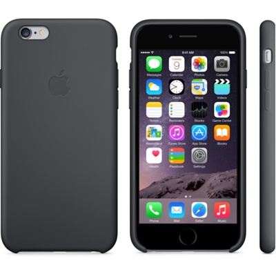 Черный силиконовый чехол для iPhone 6 и iPhone 6 Plus