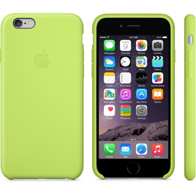 Зеленый силиконовый чехол для iPhone 6 и iPhone 6 Plus