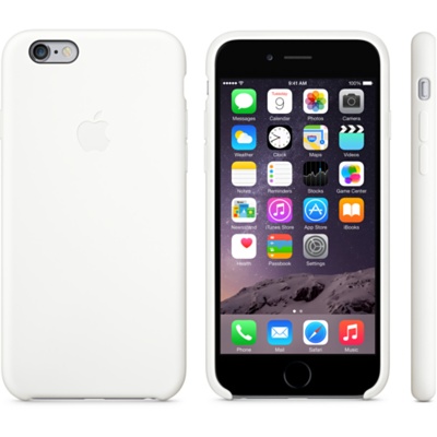 Белый силиконовый чехол для iPhone 6 и iPhone 6 Plus