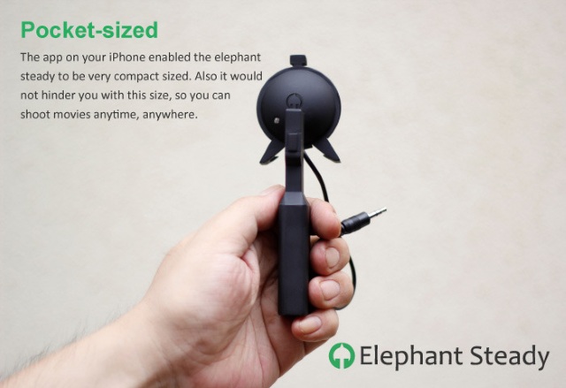 Elephant Steady — миниатюрный стабилизатор для камеры iPhone