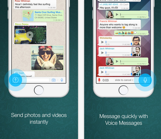 WhatsApp обновился поддержкой iPhone 6 и iPhone 6 Plus