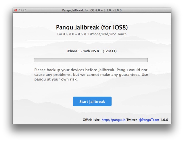 Инструмент для джейлбрейка iOS 8 и iOS 8.1 теперь доступен на OS X