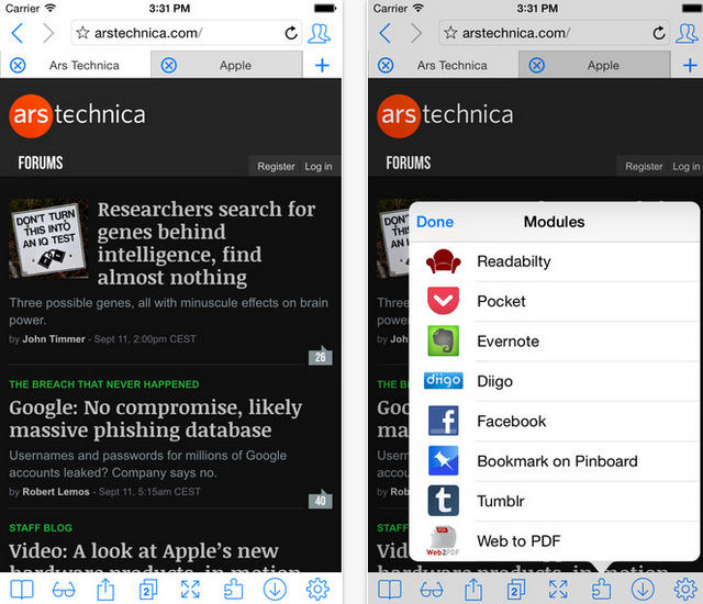 Популярный браузер iCab Mobile для iOS обновился поддержкой Touch ID