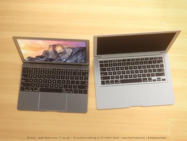 Концепт 12-дюймового MacBook Air от Мартина Хаека