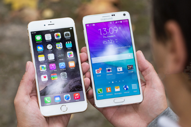В четвертом квартале 2014 года Apple и Samsung продали одинаковое количество смартфонов