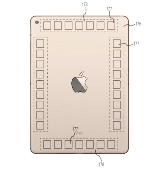 Новый патент Apple — сенсорные датчики, встраиваемые в заднюю крышку iPad