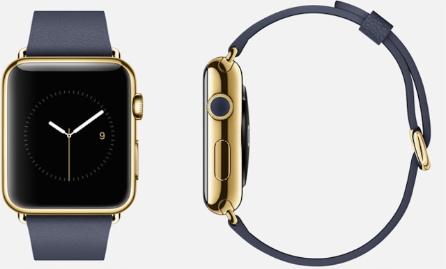 Золотые Apple Watch будут размещаться на витринах в специальных сейфах