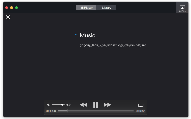 5KPlayer — универсальный проигрыватель с поддержкой AirPlay для OS X