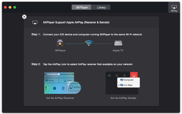 5KPlayer — универсальный проигрыватель с поддержкой AirPlay для OS X