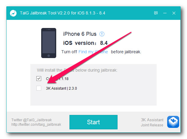 Как сделать джейлбрейк iOS 8.4 при помощи средства от TaiG?