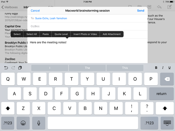 Почта в iOS 9: три главные функции, которые сделают работу с электронной почтой удобнее
