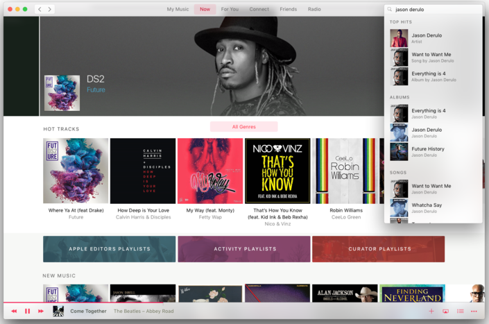 Концепт автономного приложения Apple Music для Mac