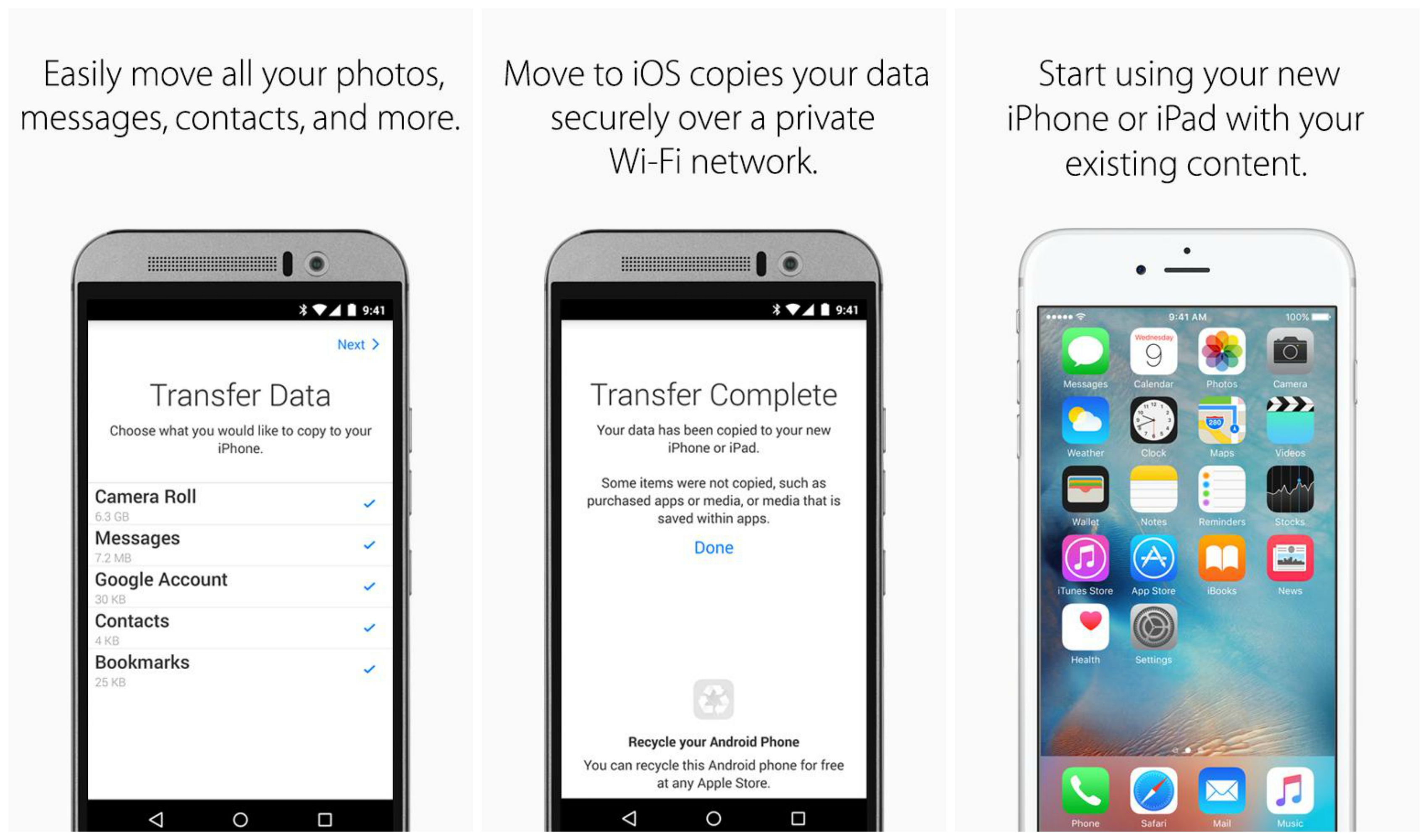 Move to iOS — первое приложение Apple для Android