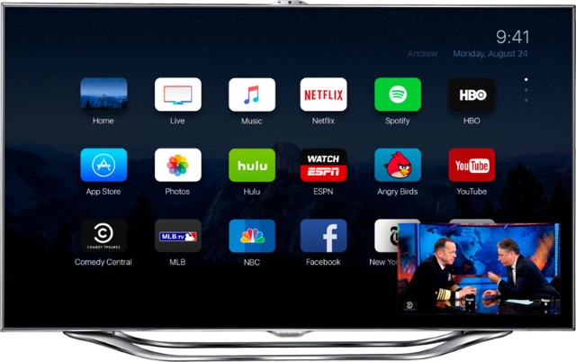 Качественный концепт телевизионной приставки Apple TV 4