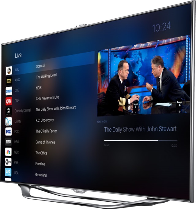 Качественный концепт телевизионной приставки Apple TV 4