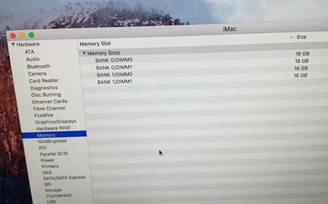 27-дюймовые iMac поддерживают до 64 ГБ оперативной памяти