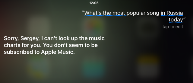 Только подписчики Apple Music могут спрашивать Siri о музыке