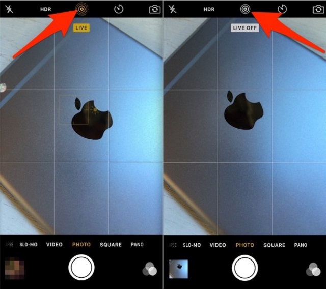 Как включить или отключить съемку «живых фото» на iPhone 6s