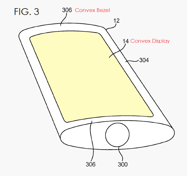 Apple получила патент на выпуклые дисплеи для iPhone и iPad
