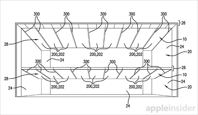 Apple запатентовала «умную» систему освещения потолка для Apple Store нового поколения