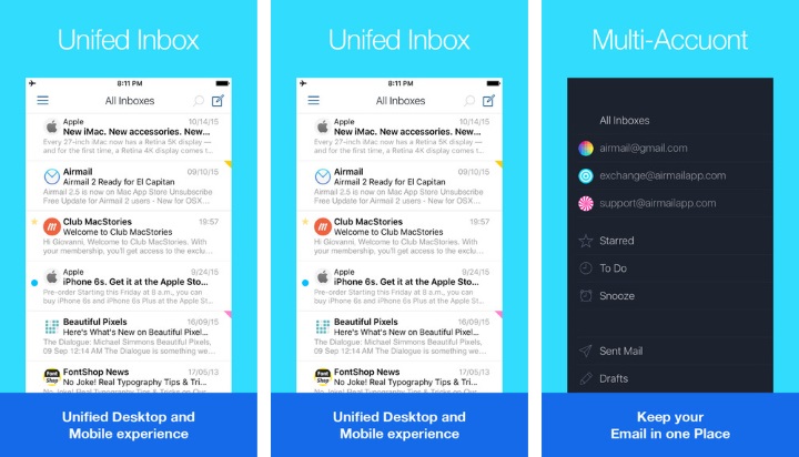 Популярное почтовое приложение Airmail вышло для iPhone