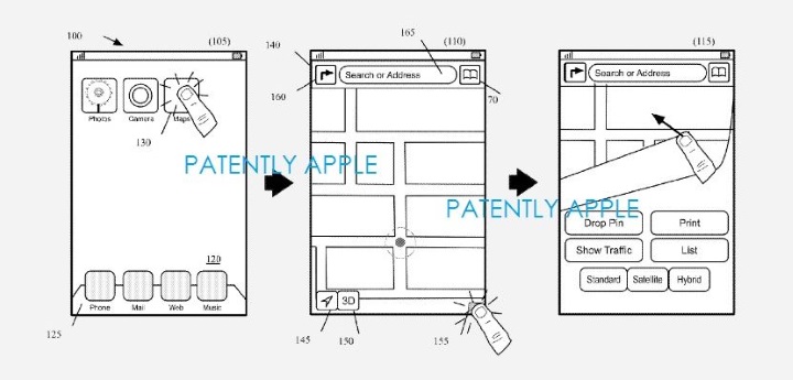 Apple запатентовала технологию трехмерного отображения объектов на картах