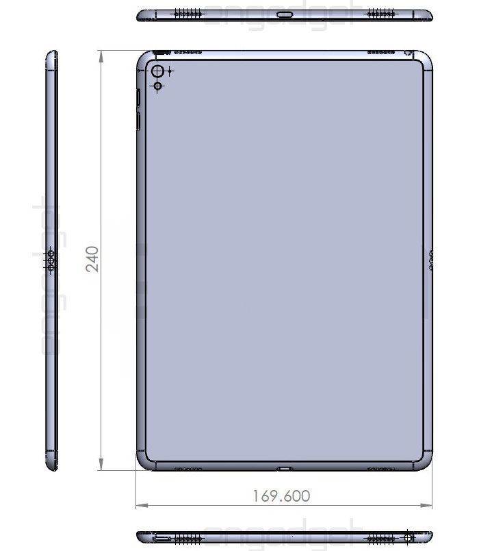 В Сеть попали инженерные чертежи iPad Air 3